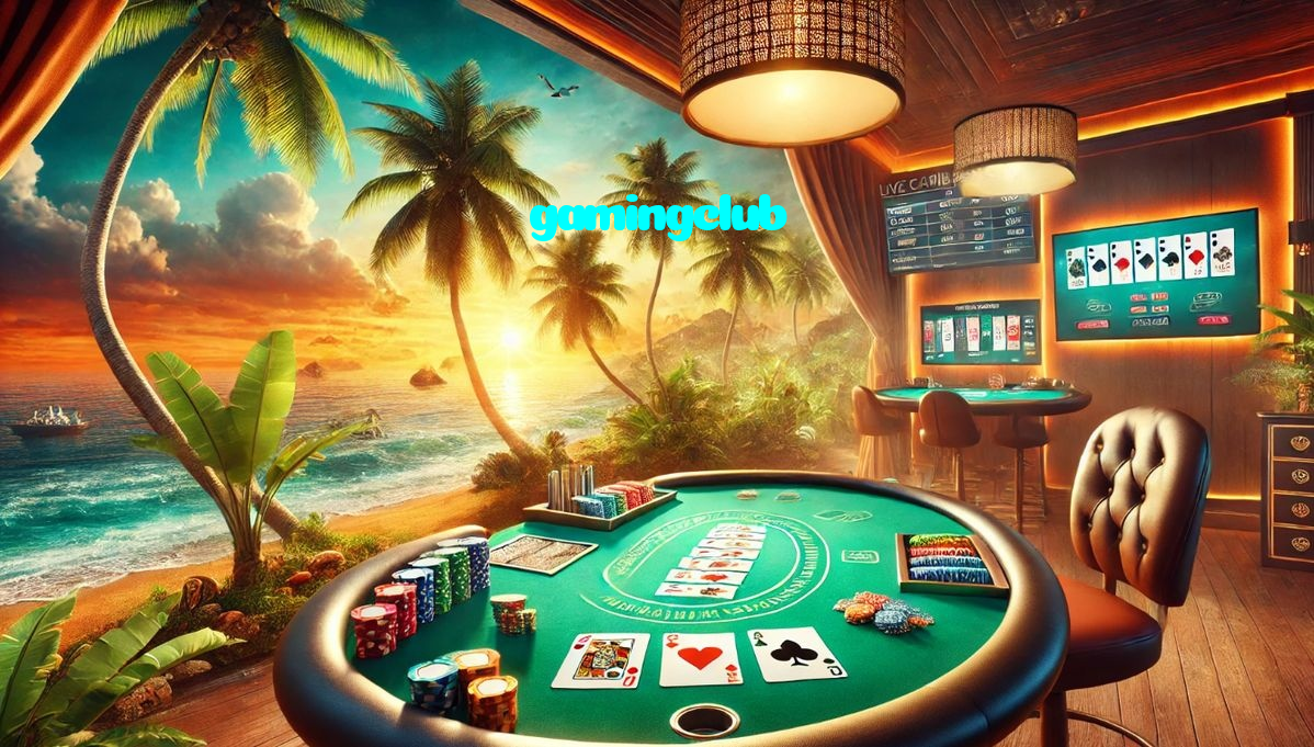 gamingclub casino presented on mobile device in Pakistan with slots and live games